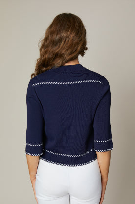 Jessica Graaf Knitted Collar Top 29224-003